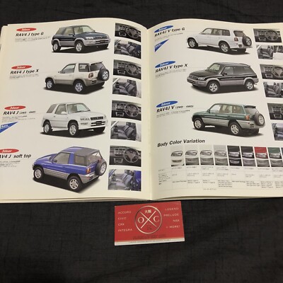 01-05 Toyota RAV4 Brochure JDM Catalog 00 02 03 04 XA20 L J Soft