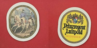 Prinzregent Luitpold-Maximilian of Bavaria brewery beer mat coaster Beermat