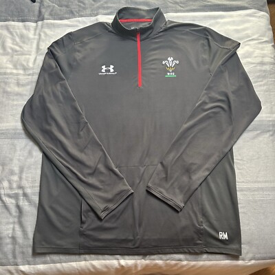 Under Armour Wales 1/4 Zip Jacket Player Issue ROSS MORIARTY