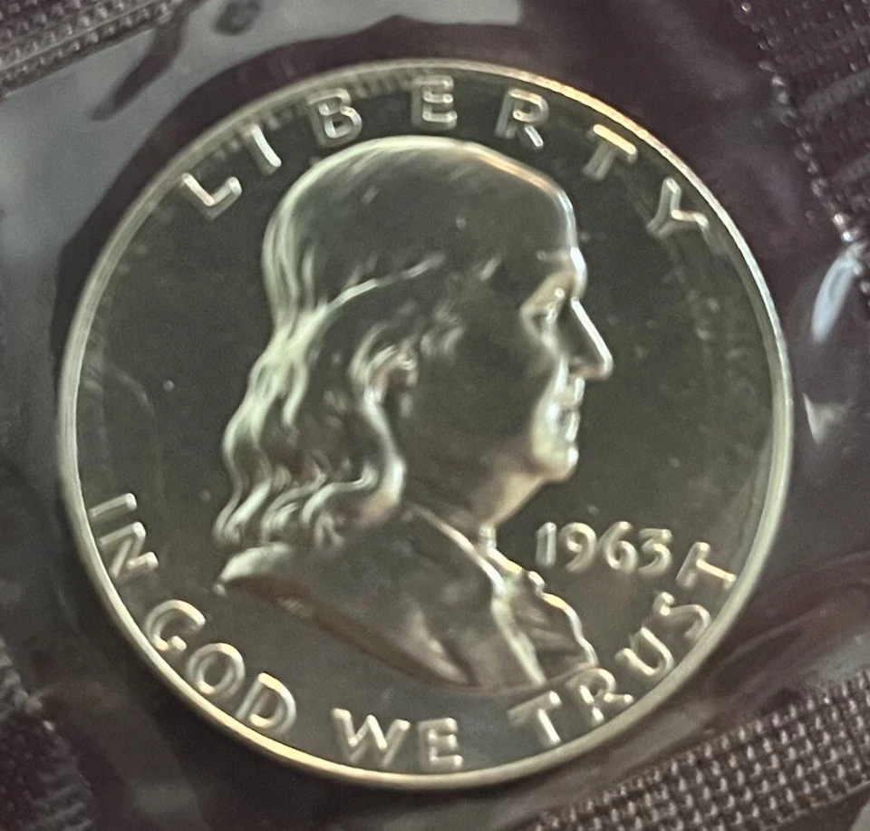 1963 FBL BEN FRANKLIN PF SET IN ORIGINAL ENVELOPE/CELLO WITH COA GEM PROOFS ALL - Image 2 of 4