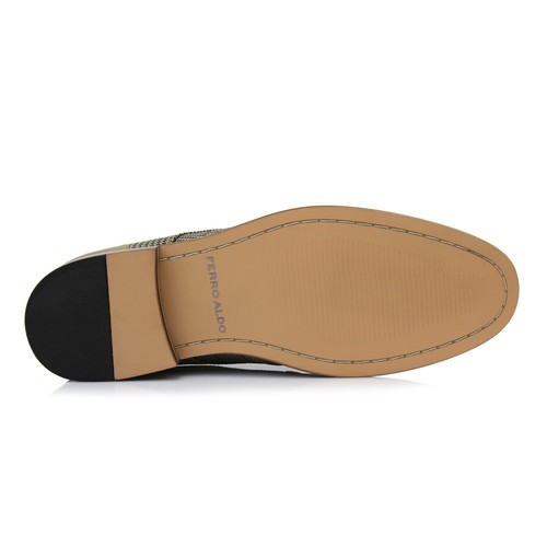 Zapatos Ferro Aldo JULIAN para hombre punta de ala dos tonos Oxford a cuadros espectador - Imagen 24 de 25