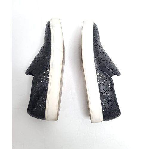 Aldo Alavyan perforierte Laser Cut Keilabsatz Slipper Turnschuhe für Damen schwarz - Bild 5 von 6