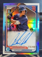 2024 Bowman Chrome #CPA-AAN Antonio Anderson 1st Refractor Auto #276/499 Red Sox
