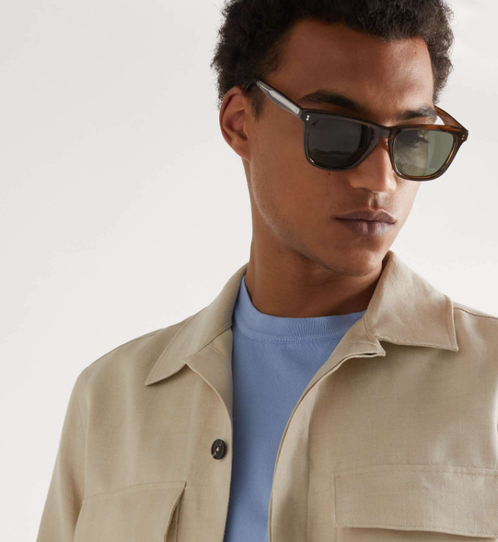 OLIVER PEOPLES LYNES POLARIZED SUN Tuscany Tortoise /G-15 Polar