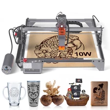 VEVOR Laser Engraver 10W Higher Accuracy Laser Cutting Engraving Machine 