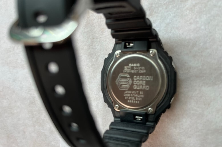 CASIO G-Shock GA-2100-1A4JF ORANGE NEON ACCENT CARBON CORE