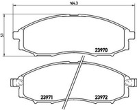 Brembo P 56 049 Bremsbelagsatz, Scheibenbremse Passend FüR Nissan