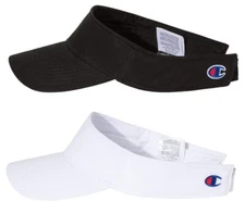 CHAMPION Washed Cotton Visor Adjustable Fit Hat Cap Golf Tennis New!
