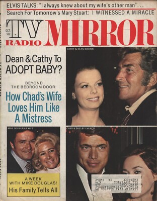 TV Radio Mirror - October 1972 - Dean Martin - Chad Everett - Mike Douglas