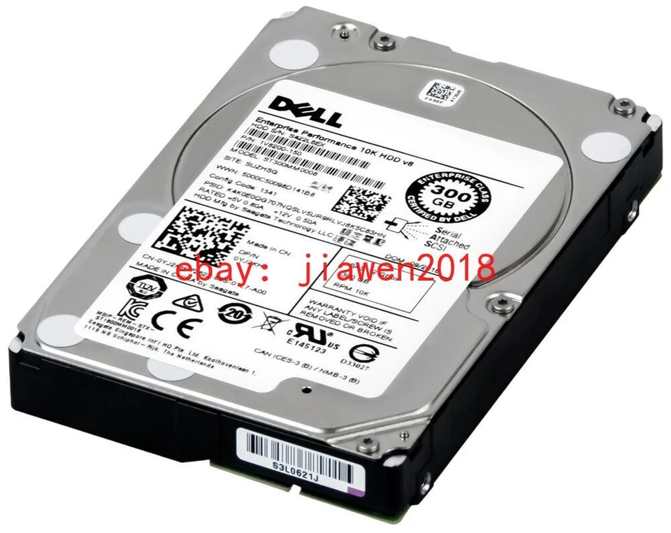 Hard Drive Dell 0YJ2KH 300GB 10000RPM 128MB SAS-3 ST300MM0008 2.5" Inch - Image 2 of 3