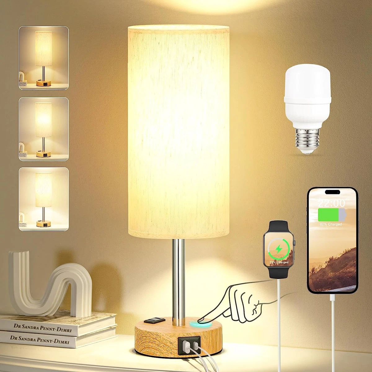 Small touch lamp for bedroom deals
