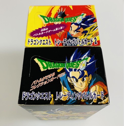 Dragon Quest Trading Battle Card 1 2 scatola mai aperta set Enix 1996 Giappone - Foto 4 di 4