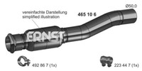 Ernst Abgasrohr Mitte FüR Peugeot 207 Cc 207/207+ Sw Citroen C3 Picasso