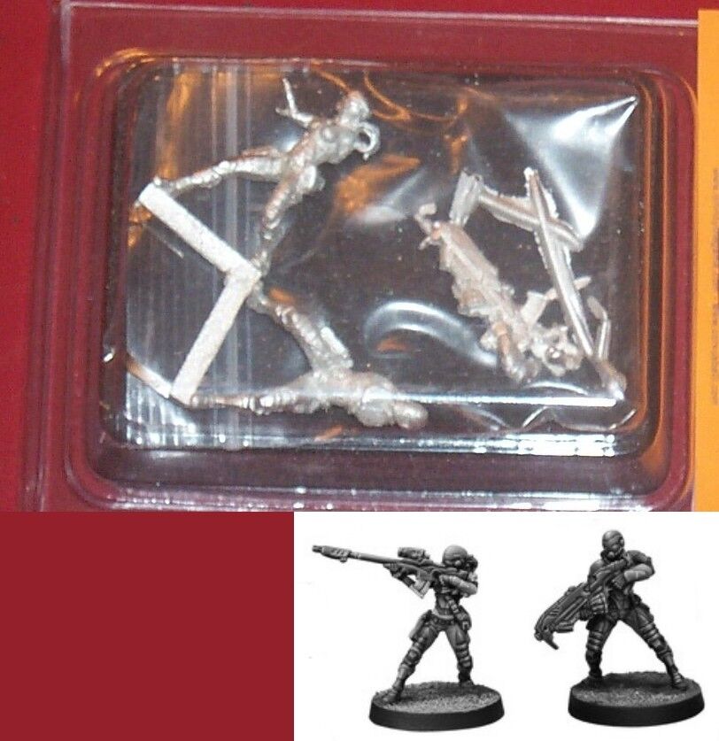 Infinity #245 Yu Jing Celestial Guard (Spitfire, Sniper) (2) 28mm Miniatures NIB