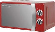 RUSSELL HOBBS RHMM701R 17L 700W Manual Microwave Red - Tested Working / Graded