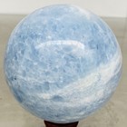 1700G Natural Blue Celestite Crystal Sphere Ball Healing Madagascar — photo 5