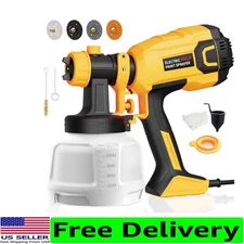 Paint Sprayer,700W HVLP Electric Paint Sprayer,1200ML Tank 4 NozzlesPaint Spr...