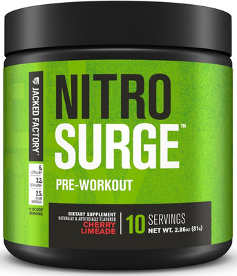 NITROSURGE Pre Workout Supplement - Endless Energy, Instant Strength Gains, Clea