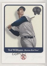 2001 Fleer Greats of the Game Ted Williams #124 HOF 0a2