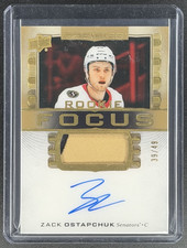 2024-25 Upper Deck Premier Zack Ostapchuk Rookie Focus Auto Patch /99 GOLD