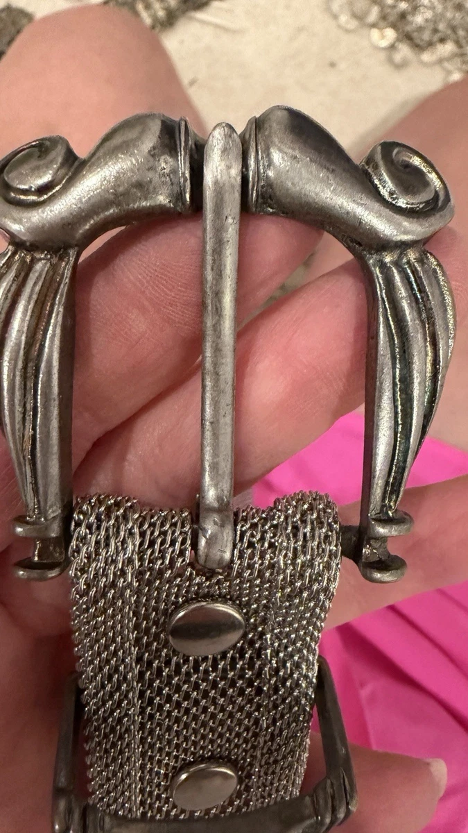 Mesh Silver Vintage Belts for sale | eBay display picture 3