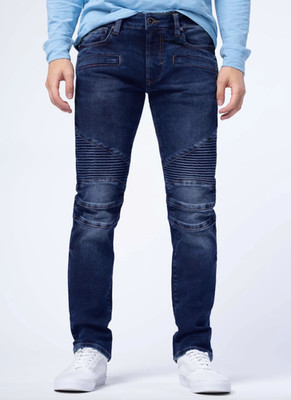 Parasuco Denim Cult Denim Men Moto TKY Dark 38 IN32 Jeans Ribbed Detailing