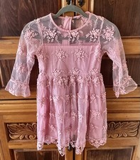Summer Princess Dress Children Girls Petal Sleeve Ball Gown Kids Size 8