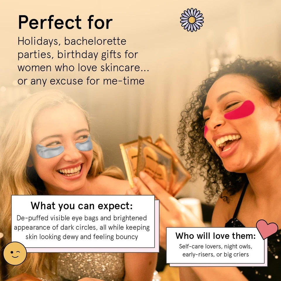 Under Eye Patches (12 pairs) Eye Masks for Puffy Eyes and Dark Circles - Birt... - Image 3 of 4