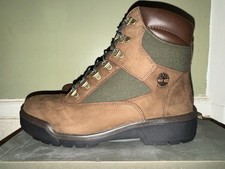 Men  s Timberland 6  Inch Waterproof FIELD BOOT BEEF  BROCCOLI SIZE 10 bad box 
