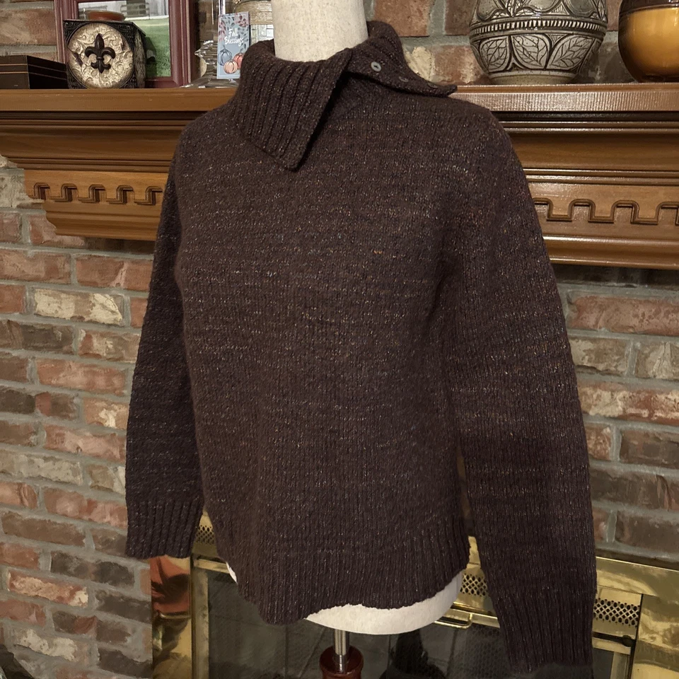 Suéter Karen Scott Mezcla Lana Pesada Marrón Talla Pequeña Foto 2 de 4