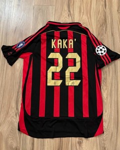 Kaká #22 AC Milan 2006-07 Rétro Domicile Maillot - UEFA