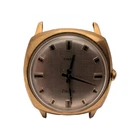 Vintage Timex Electric Watch Men Gold Tone 1970 For Parts Or Repair Only
