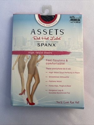 SPANX Assets Red Hot Label Shaping Pantyhose Black Pluse Size Shaping Slimming