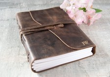 Life Arts Personalised Enya Handmade Full Grain Leather Journal A5 – 400 Pages