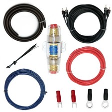 10 Gauge Amp Kit Amplifier Install Wiring Complete 10 Ga Installation Cables ...