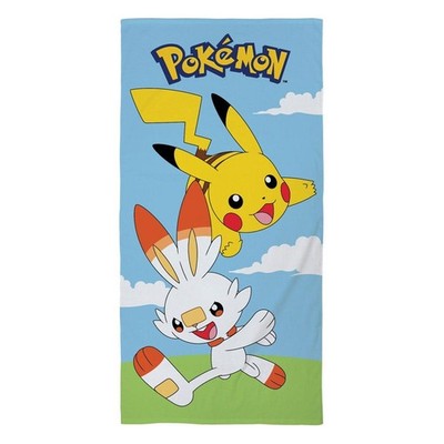 Pokemon - Pikachu und Scorbunny Handtuch (140cmx170cm)