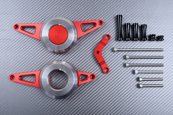 Protection carter moteur alu rouge Honda CB125R JC79