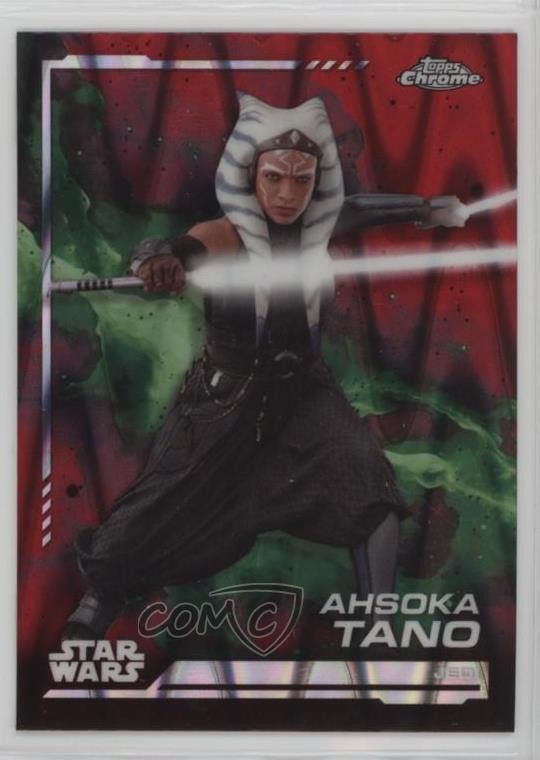 2024 Topps Chrome Star Wars Blaster Red RayWave Refractor Ahsoka Tano #1 0z0m