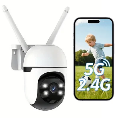 WESECUU 5G & 2.4G WiFi Outdoor Security Camera 2K Wireless Home Camera Easy Install