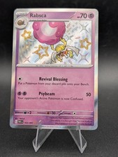 Pokemon Rabsca 163/091 Paldean Fates Shiny Rare Baby Shiny Holo NM Nelnal