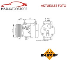KOMPRESSOR KLIMAANLAGE NRF 32102 A FÜR OPEL VIVARO,MOVANO 1.9L,2.5L,2.2L,2L