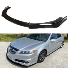 Glossy Black Hatchback Front Bumper Lip Spoiler Body Kit For Acura Tl 2008-2014