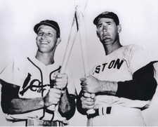 ted williams red sox stan musial cardinals 8x10 photo 1955 all star game