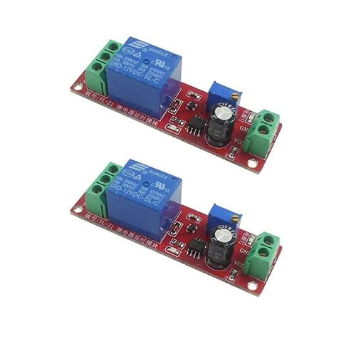 2PCS DC 12V NE555 Delay Timer Relay Switch Module 0 to 10 Seconds Adjustable ... video thumbnail