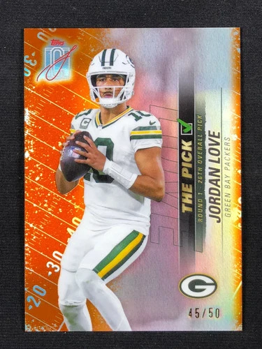 2025 Topps Signature Jordan Love Orange (RAW)
