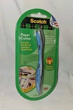 3M Scotch Paper Cutter Stainless Blade Gift Wrap Coupons Recipes - Blue