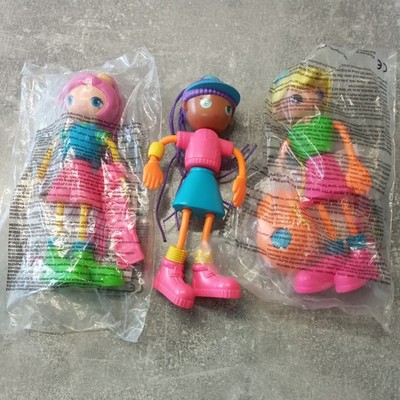 McDonalds Happy Meal Spielzeug - Vintage 2002 blonde Betty Spaghetti Puppe x3 versiegelt