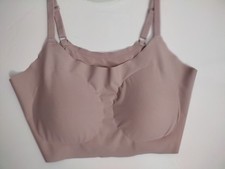 Thirdlove Adjustable Strap Wireless Bra 3XLarge Taupe Removable Pads PULLOVER