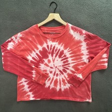 WEAR by Erin Andrews Womens Size M Kansas City Chiefs Tie-Dye Long Sleeve Shirt
