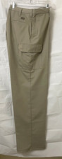 Cintas Men's Cargo Flex Work Trouser Relax-Fit Brown Stretch Workwear Pant 38/34